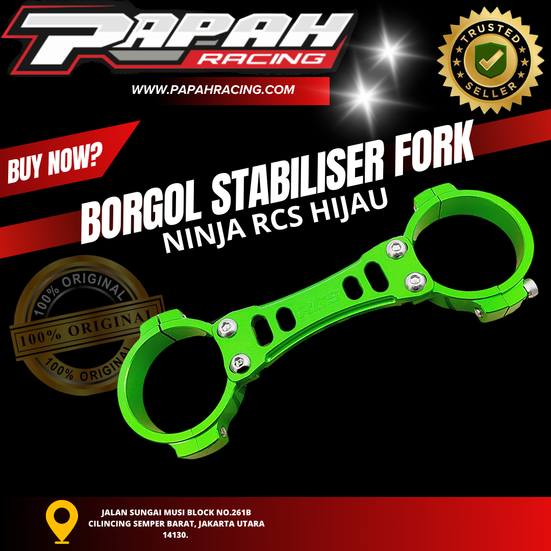 BORGOL STABILISER FORK NINJA RCS HIJAU